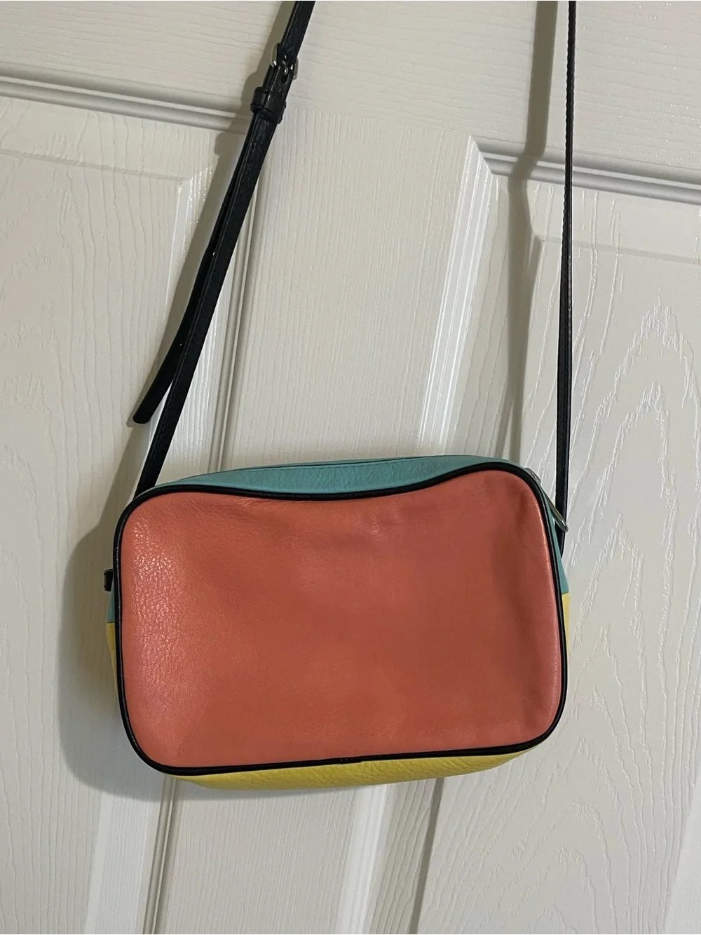 Marc by Marc Jacobs Colorblock Crossbody Bag - Coral, Teal & Yellow